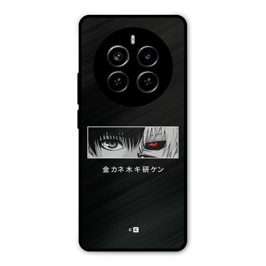 Ken Kaneki Minimalistic Art Metal Back Case for Realme P1 Pro