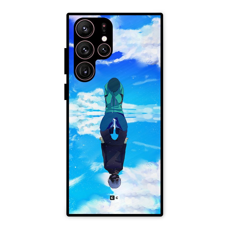 Ken Kaneki Reflection Metal Back Case for Galaxy S22 Ultra 5G