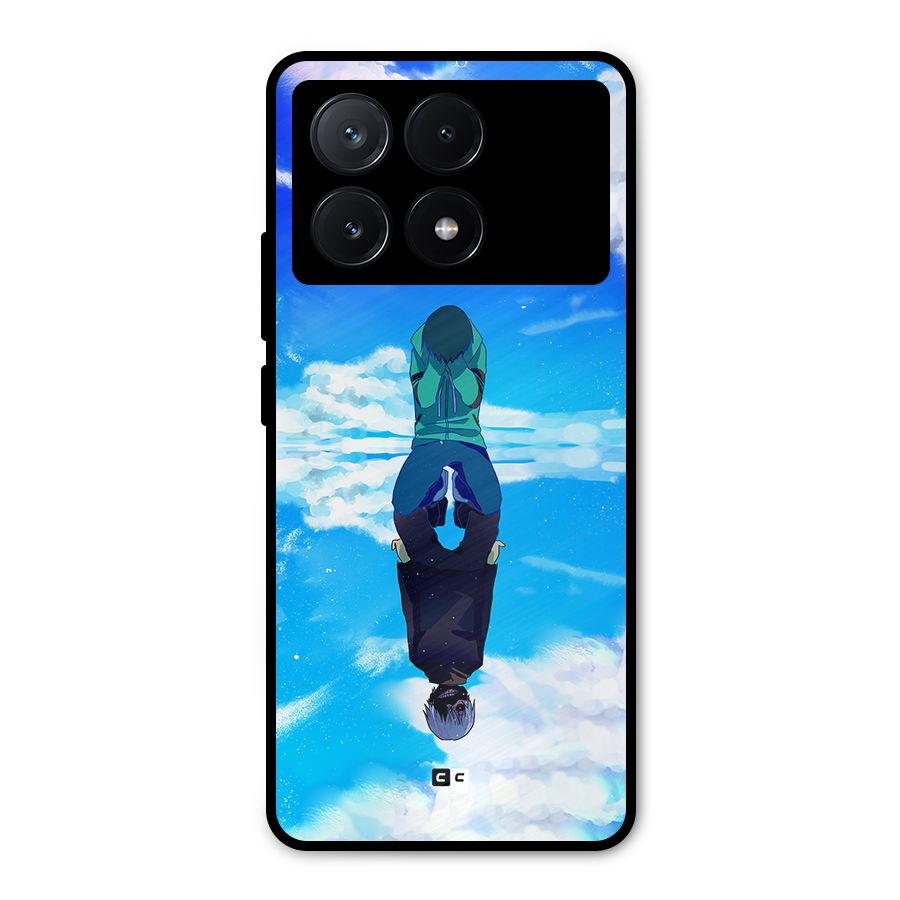 Ken Kaneki Reflection Metal Back Case for Poco X6 Pro