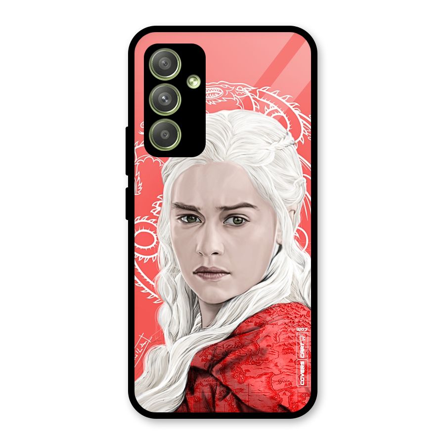 Khaleesi The Living Dragon Glass Back Case for Galaxy A54