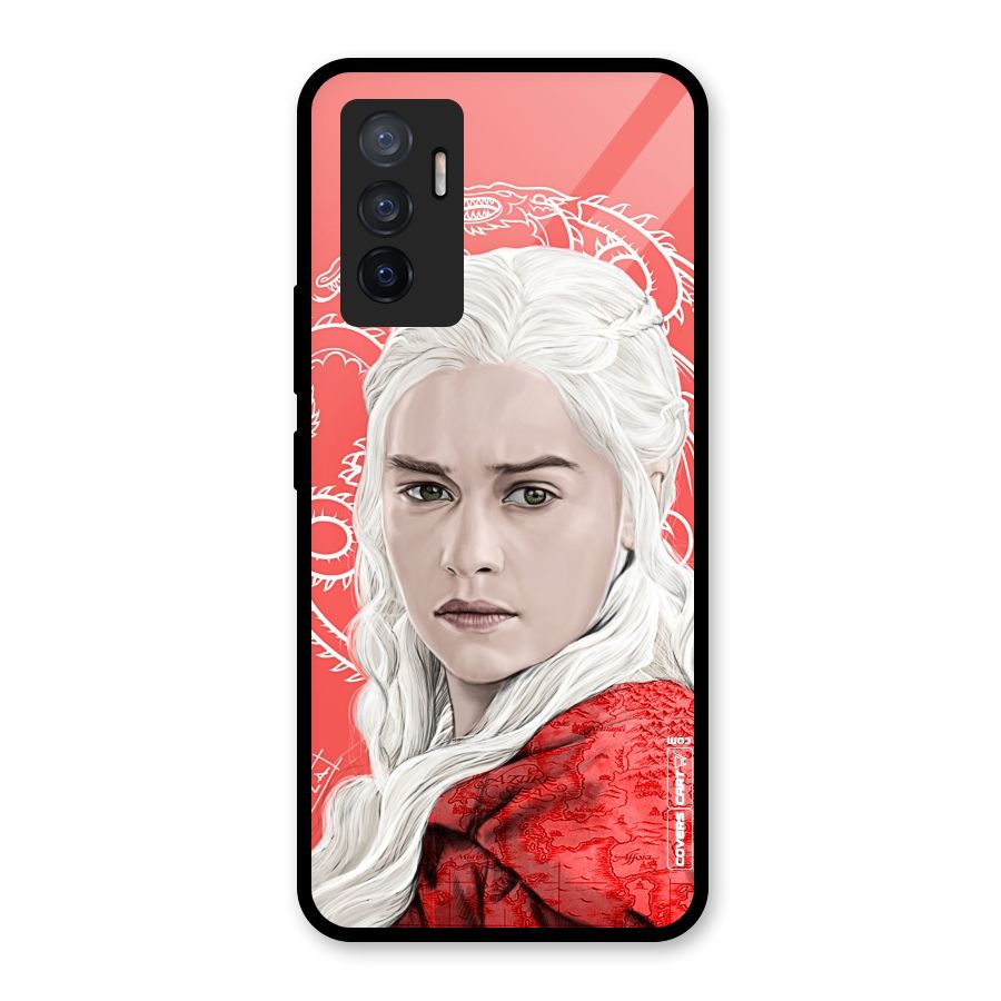 Khaleesi The Living Dragon Glass Back Case for Vivo V23e