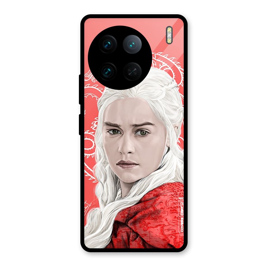 Khaleesi The Living Dragon Glass Back Case for Vivo X90 Pro
