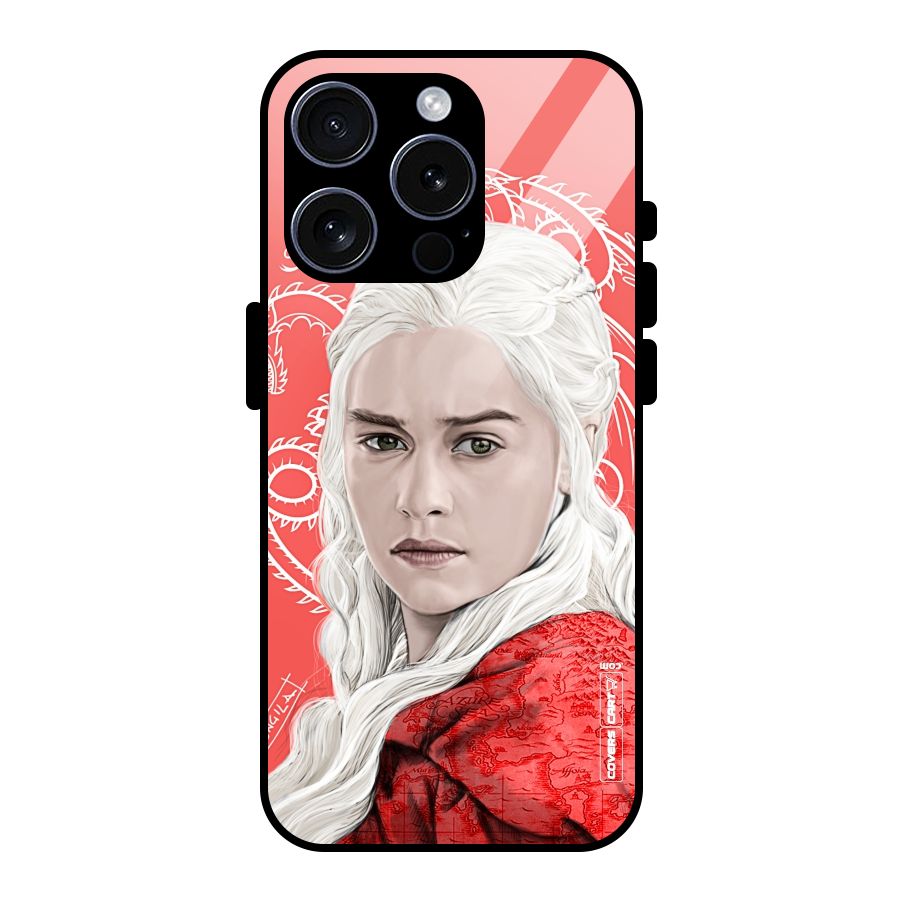 Khaleesi The Living Dragon Glass Back Case for iPhone 15 Pro
