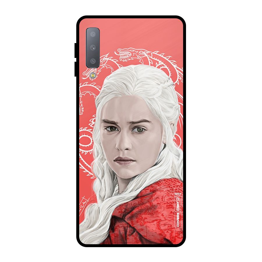 Khaleesi The Living Dragon Metal Back Case for Galaxy A7 (2018)