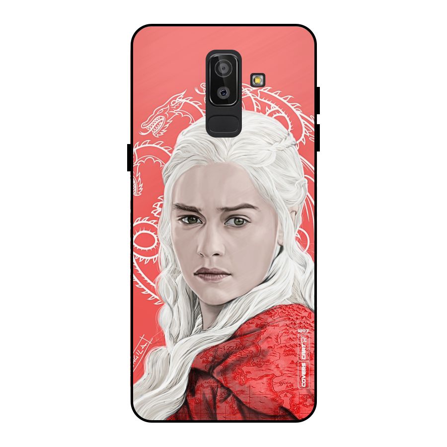 Khaleesi The Living Dragon Metal Back Case for Galaxy J8
