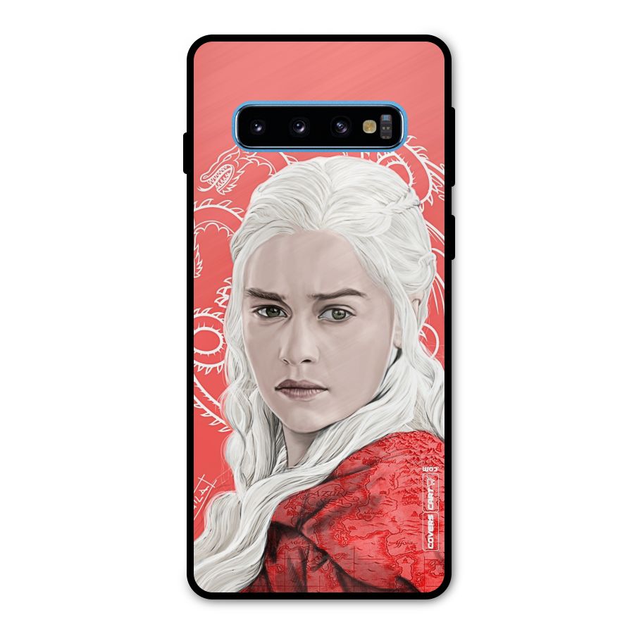 Khaleesi The Living Dragon Metal Back Case for Galaxy S10
