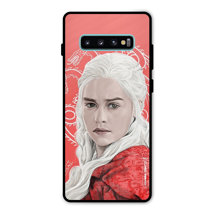 Khaleesi The Living Dragon Metal Back Case for Galaxy S10 Plus