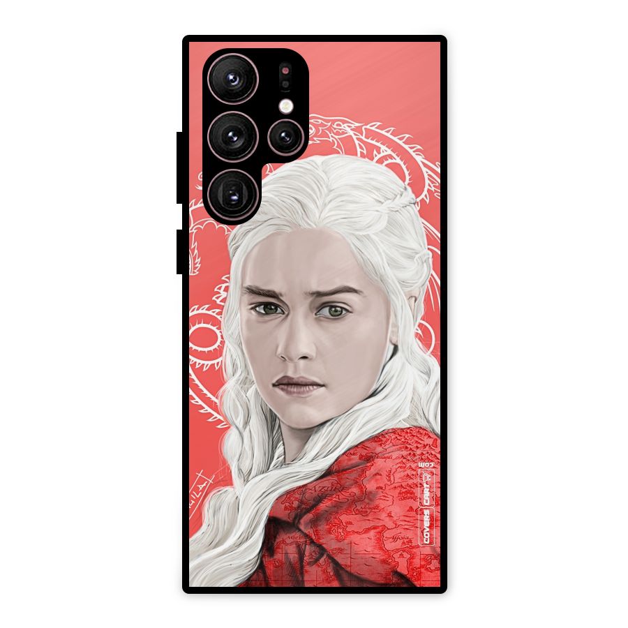 Khaleesi The Living Dragon Metal Back Case for Galaxy S22 Ultra 5G