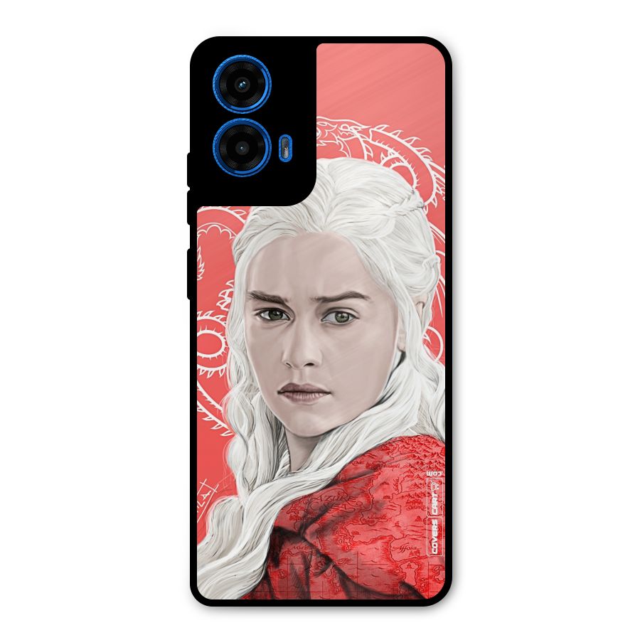 Khaleesi The Living Dragon Metal Back Case for Moto G45