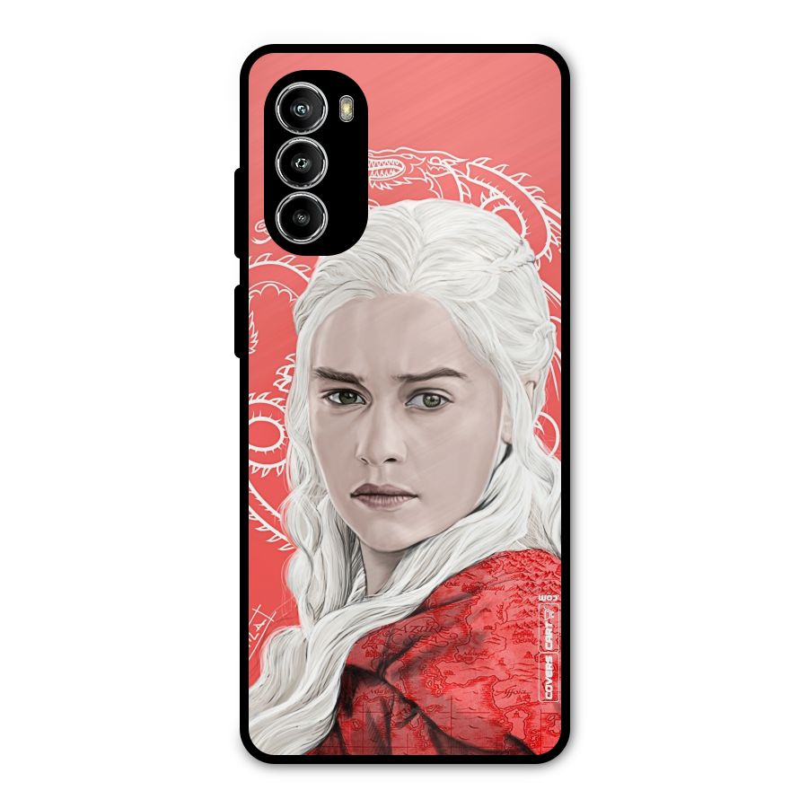 Khaleesi The Living Dragon Metal Back Case for Moto G52