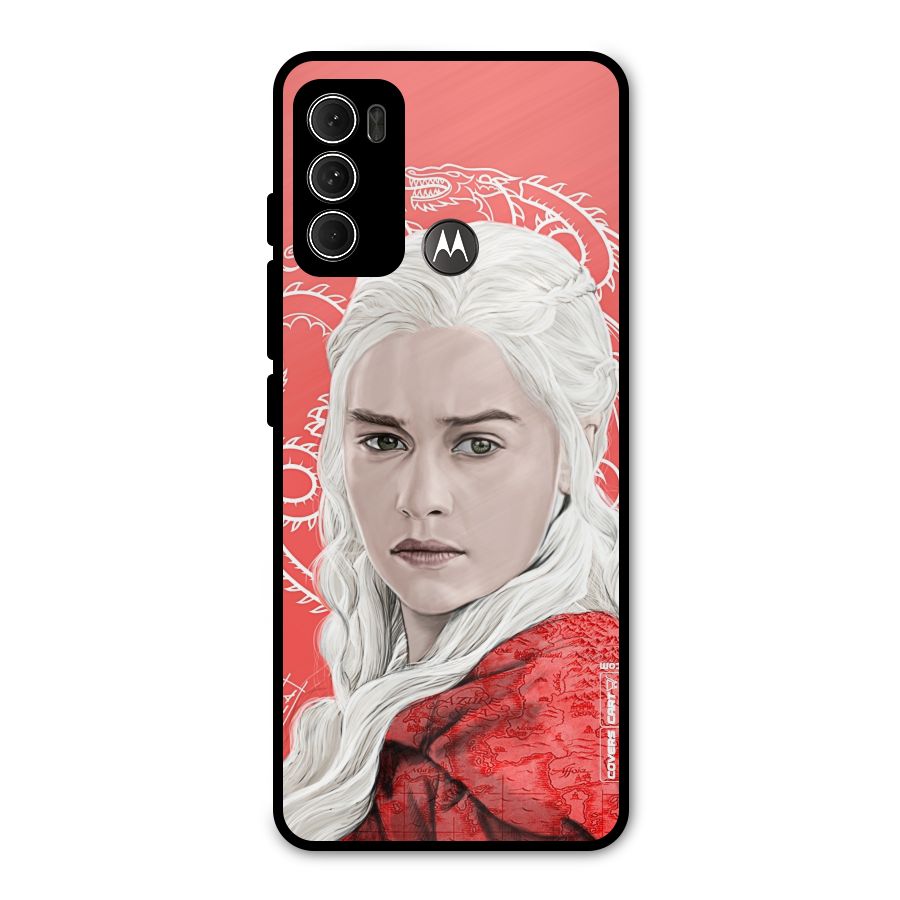 Khaleesi The Living Dragon Metal Back Case for Moto G60