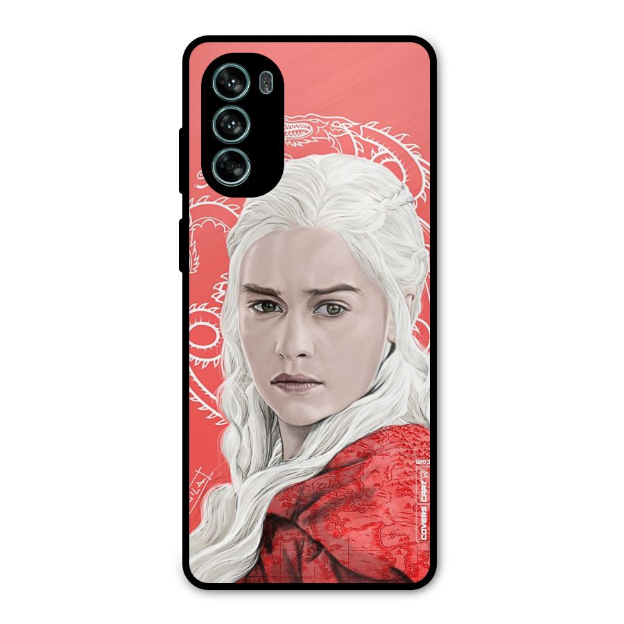 Khaleesi The Living Dragon Metal Back Case for Moto G62