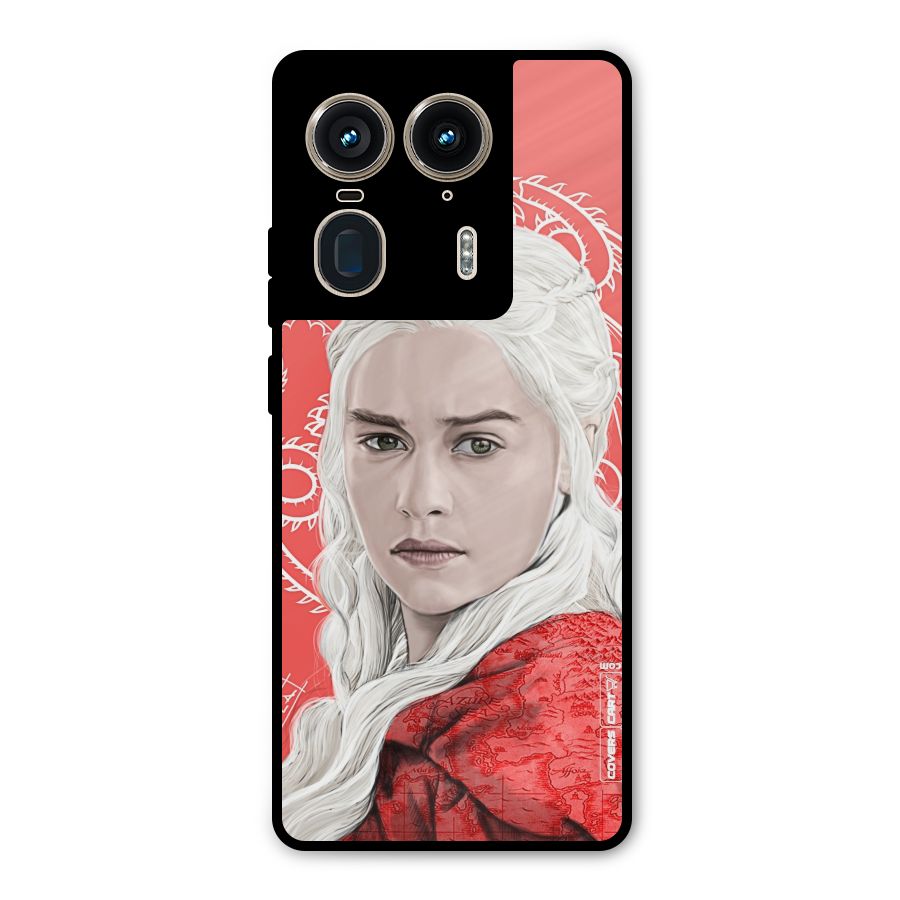 Khaleesi The Living Dragon Metal Back Case for Motorola Edge 50 Ultra