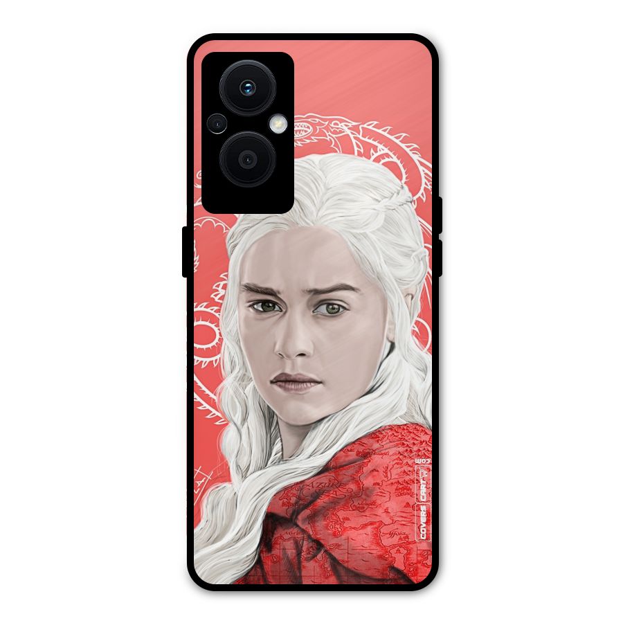 Khaleesi The Living Dragon Metal Back Case for Oppo F21s Pro 5G