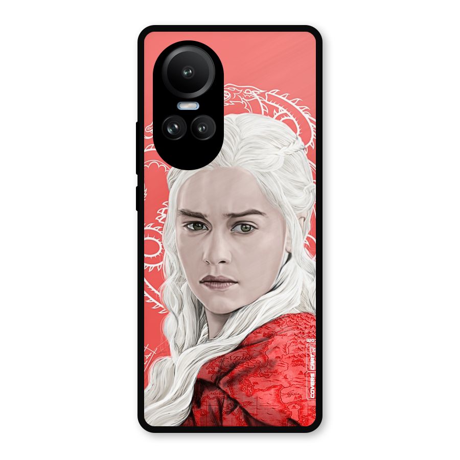 Khaleesi The Living Dragon Metal Back Case for Oppo Reno10