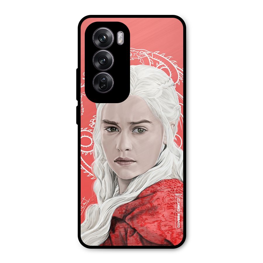 Khaleesi The Living Dragon Metal Back Case for Oppo Reno12 Pro