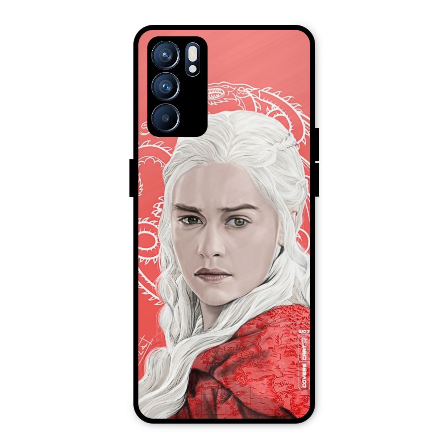 Khaleesi The Living Dragon Metal Back Case for Oppo Reno6 5G