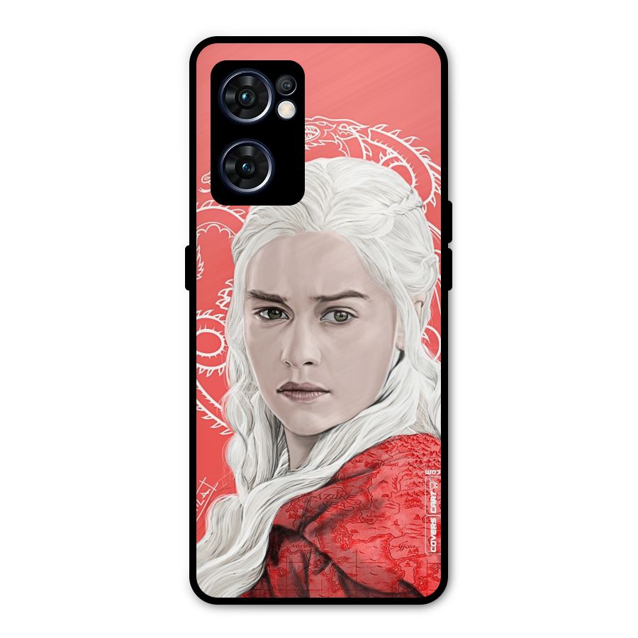 Khaleesi The Living Dragon Metal Back Case for Oppo Reno7 5G
