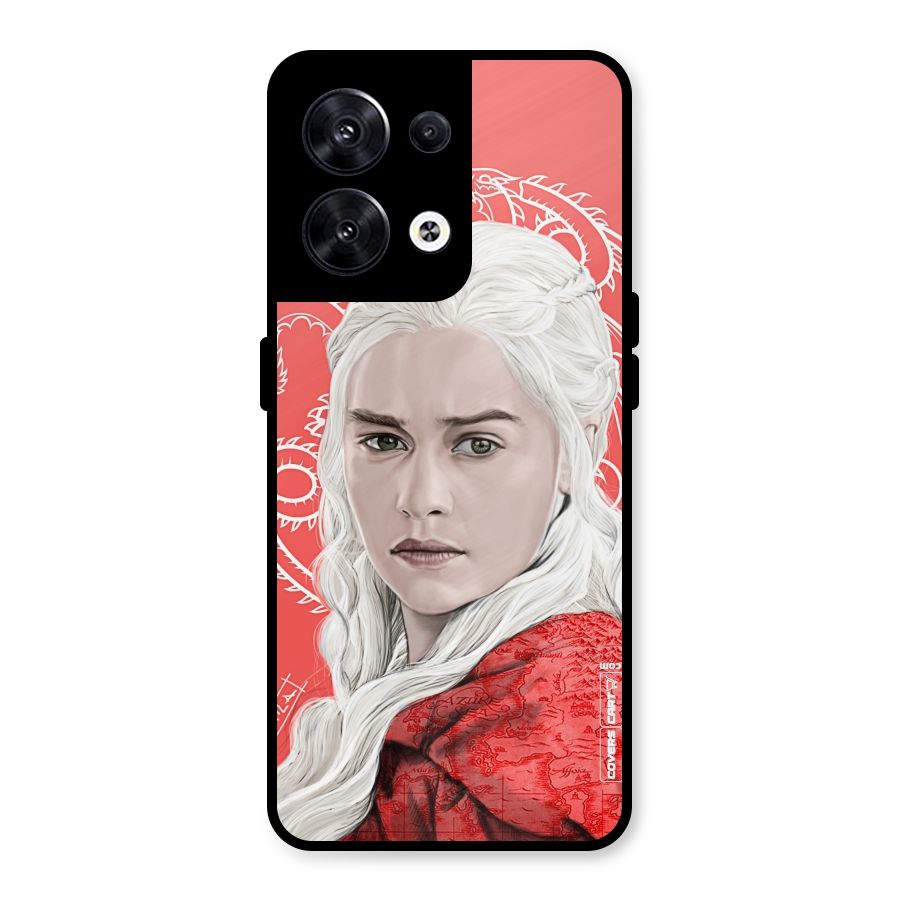 Khaleesi The Living Dragon Metal Back Case for Oppo Reno8 5G