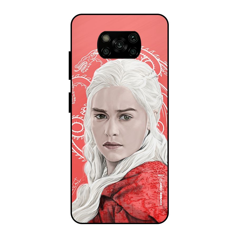 Khaleesi The Living Dragon Metal Back Case for Poco X3