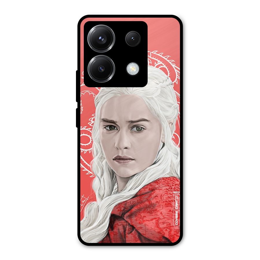 Khaleesi The Living Dragon Metal Back Case for Poco X6