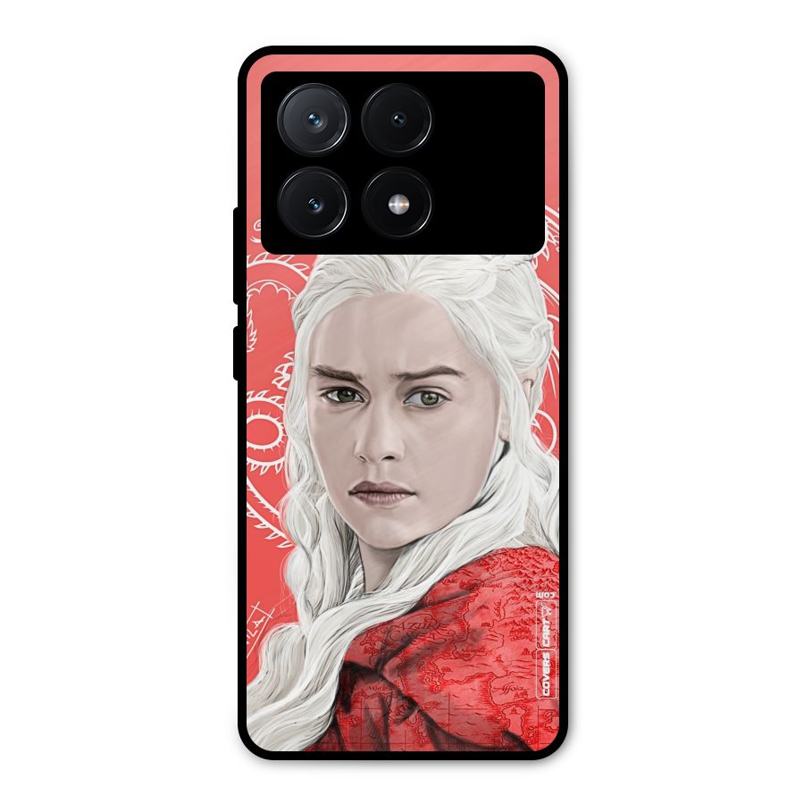 Khaleesi The Living Dragon Metal Back Case for Poco X6 Pro