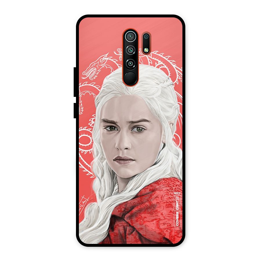 Khaleesi The Living Dragon Metal Back Case for Redmi 9 Prime