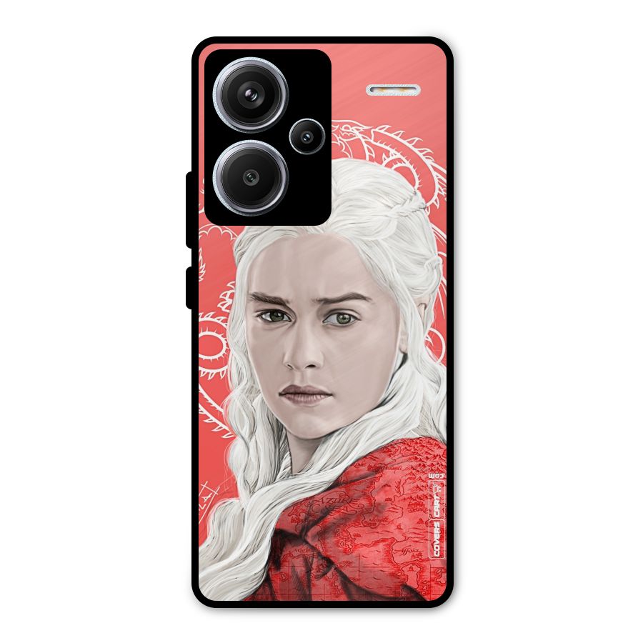 Khaleesi The Living Dragon Metal Back Case for Redmi Note 13 Pro Plus