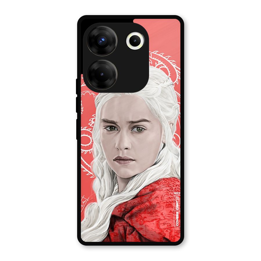 Khaleesi The Living Dragon Metal Back Case for Tecno Camon 20