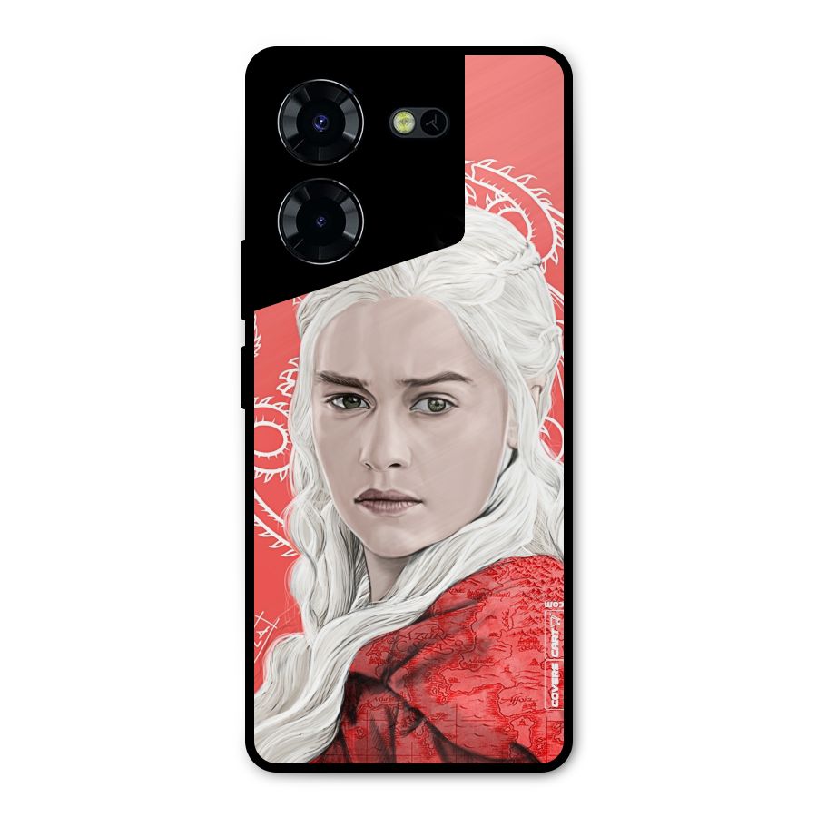 Khaleesi The Living Dragon Metal Back Case for Tecno Pova 5 Pro 5G
