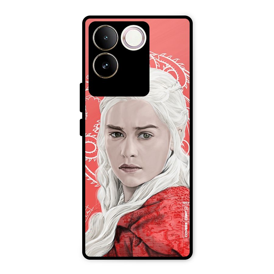 Khaleesi The Living Dragon Metal Back Case for Vivo T2 Pro