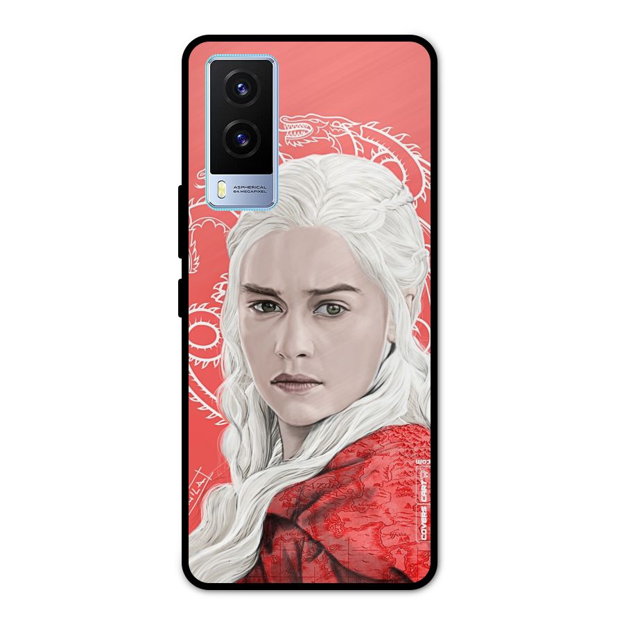 Khaleesi The Living Dragon Metal Back Case for Vivo V21e 5G