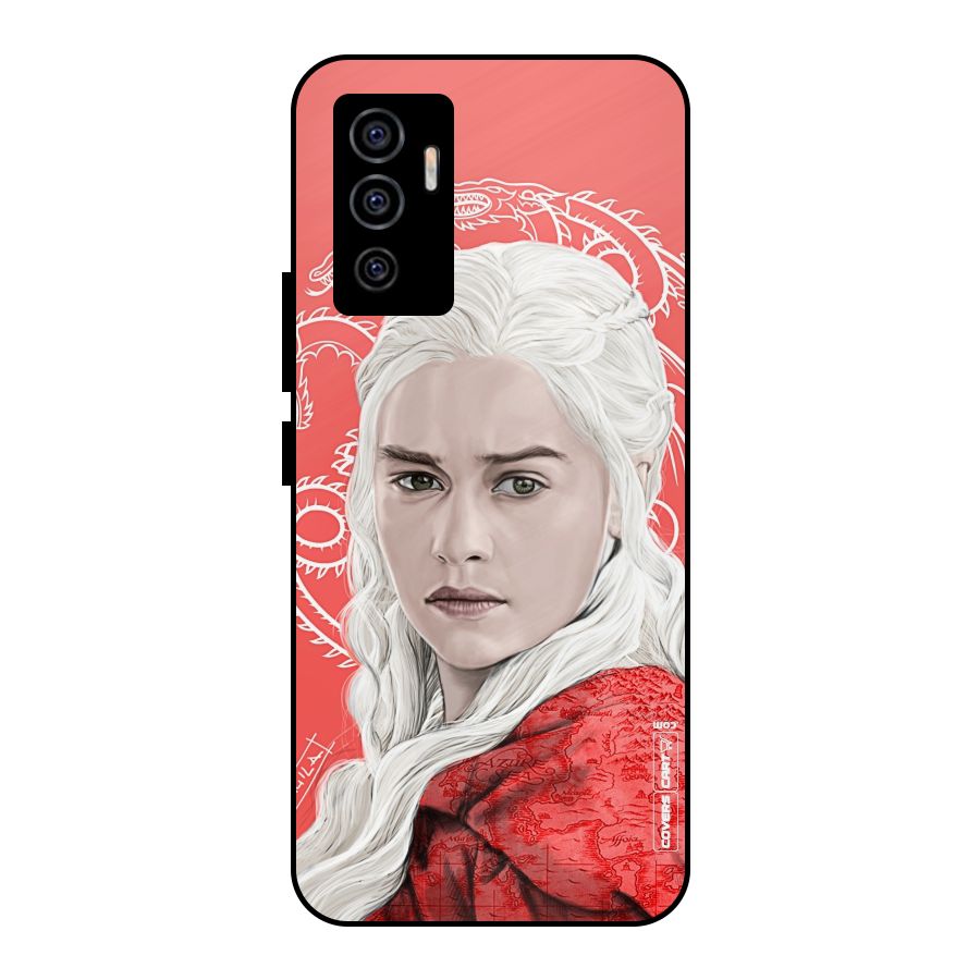 Khaleesi The Living Dragon Metal Back Case for Vivo V23e