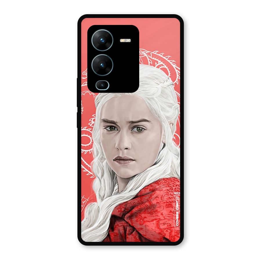 Khaleesi The Living Dragon Metal Back Case for Vivo V25 Pro