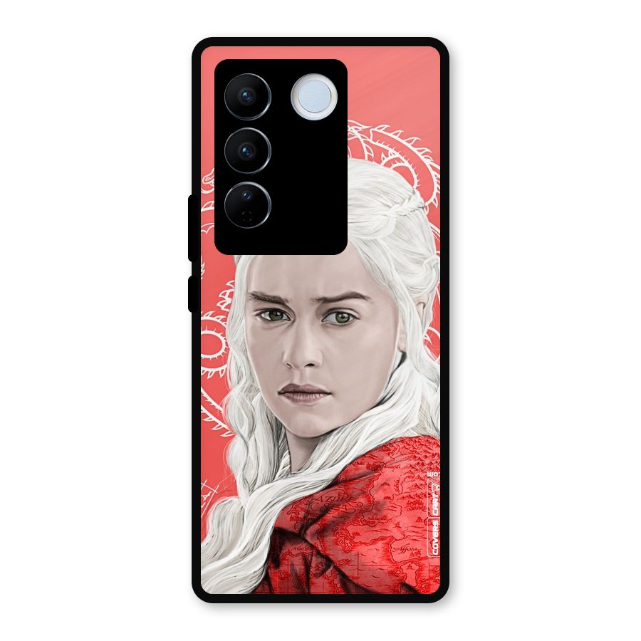 Khaleesi The Living Dragon Metal Back Case for Vivo V27 Pro