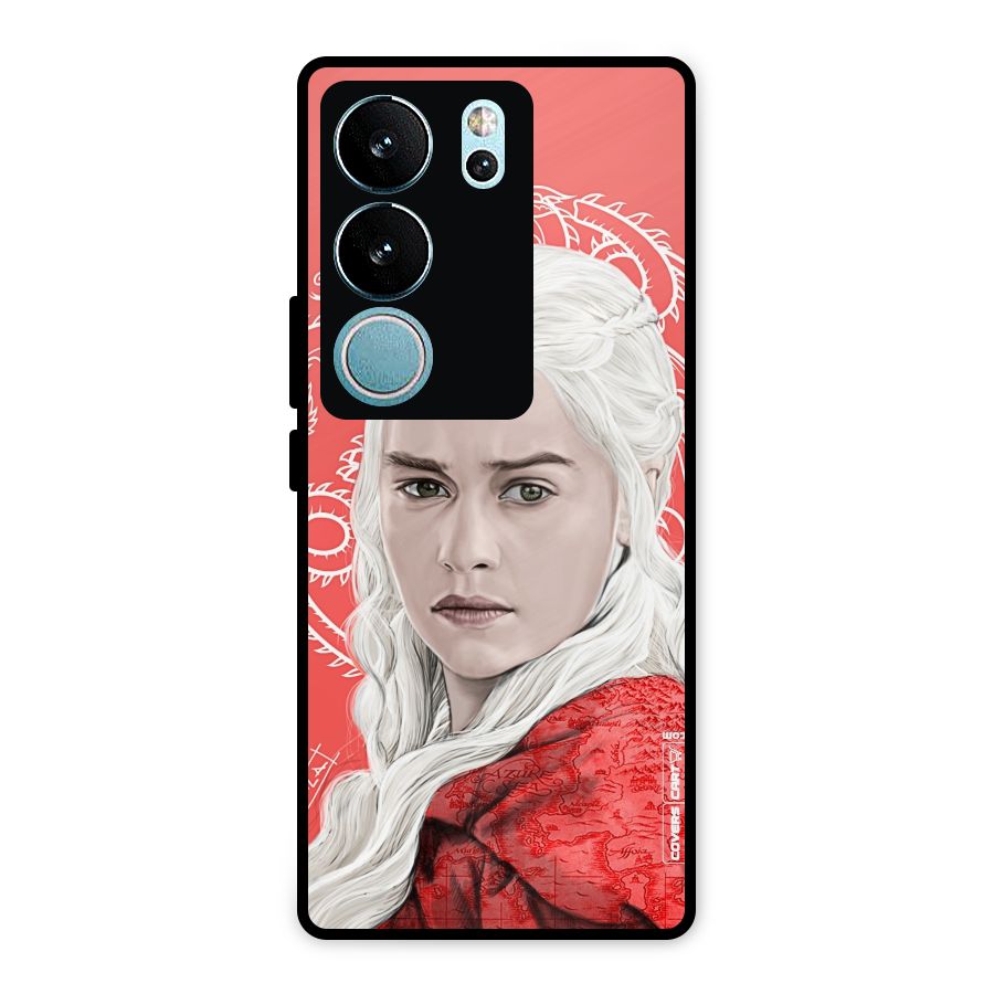 Khaleesi The Living Dragon Metal Back Case for Vivo V29 Pro