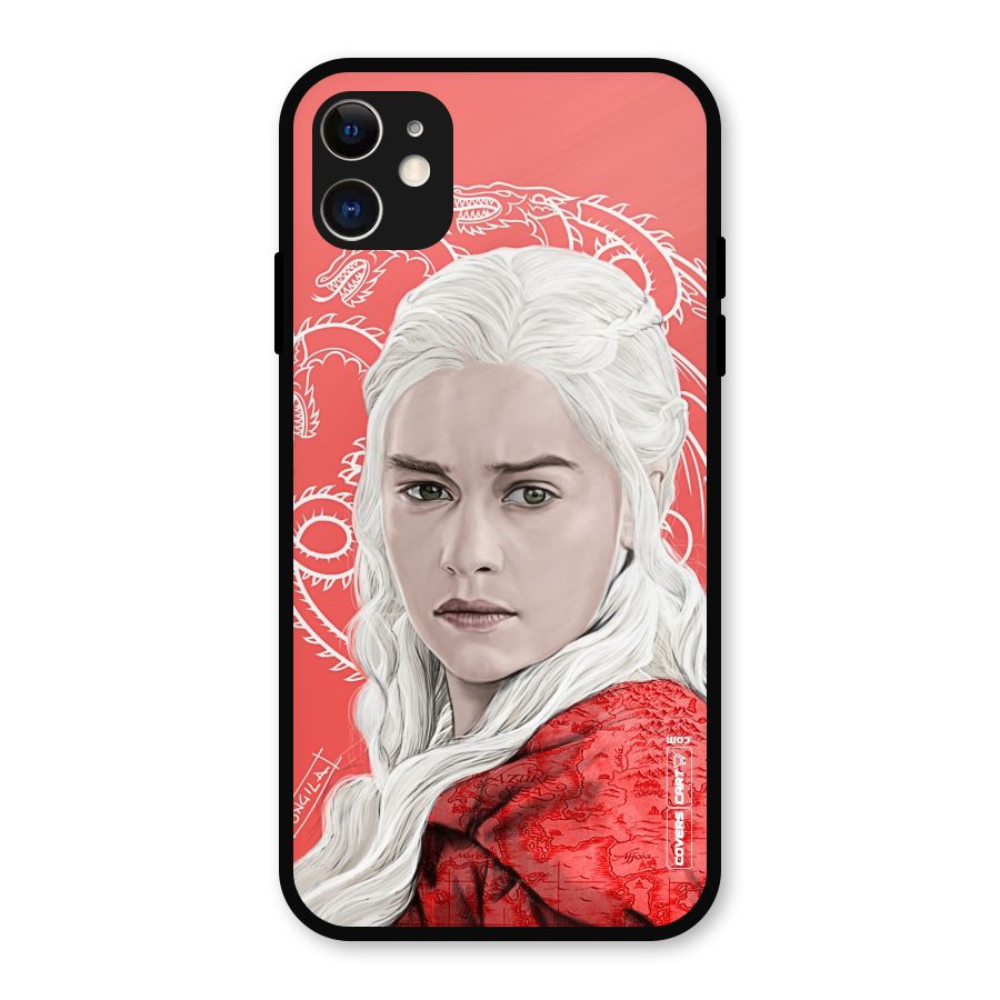 Khaleesi The Living Dragon Metal Back Case for iPhone 11