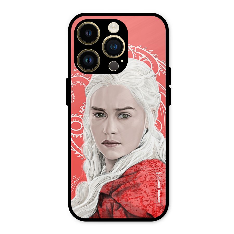 Khaleesi The Living Dragon Metal Back Case for iPhone 14 Pro