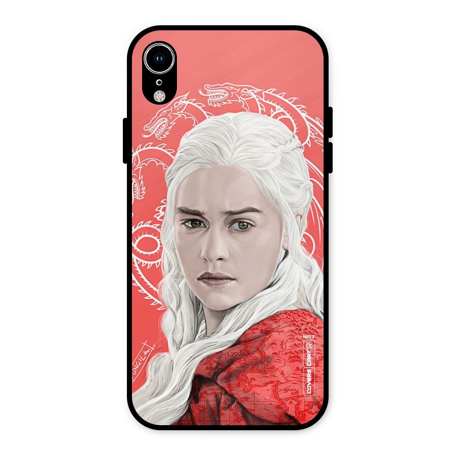 Khaleesi The Living Dragon Metal Back Case for iPhone XR