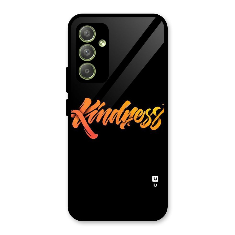 Kindness Glass Back Case for Galaxy A54