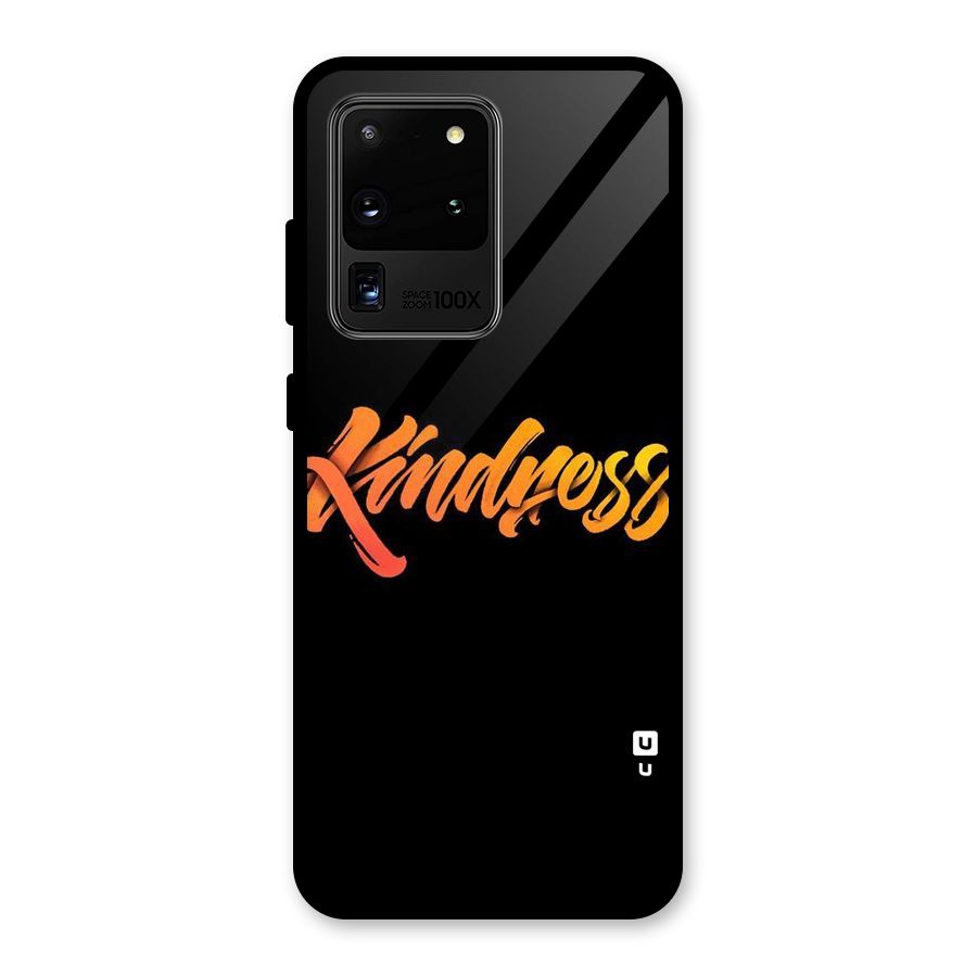 Kindness Glass Back Case for Galaxy S20 Ultra