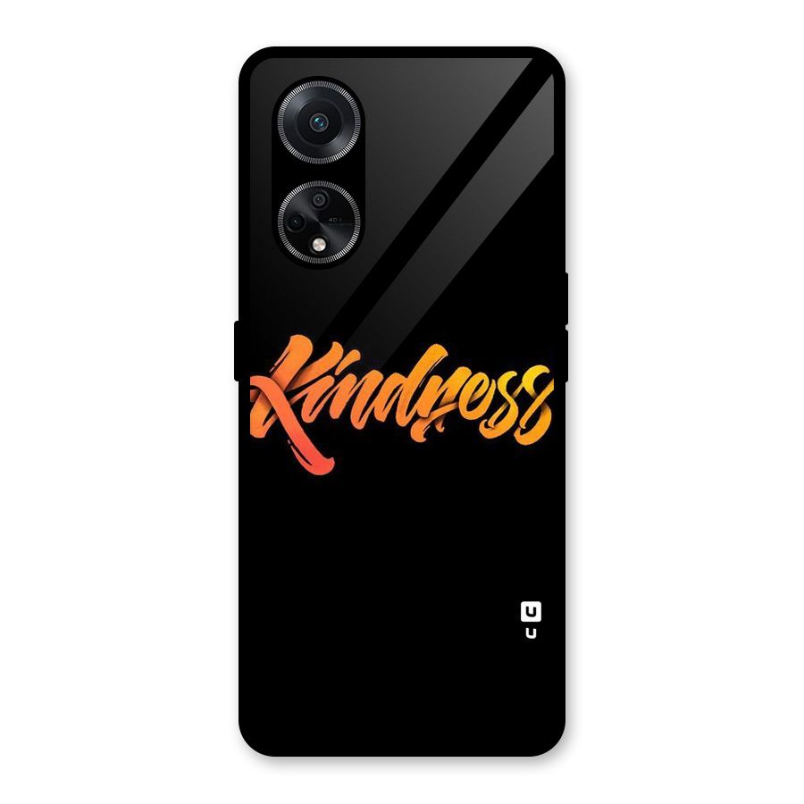 Kindness Glass Back Case for Oppo F23