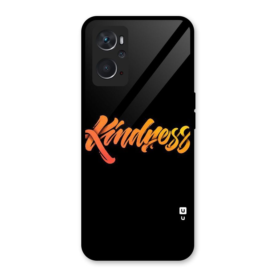 Kindness Glass Back Case for Oppo K10 4G