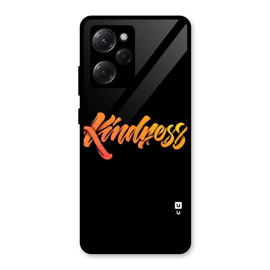 Kindness Glass Back Case for Poco X5 Pro