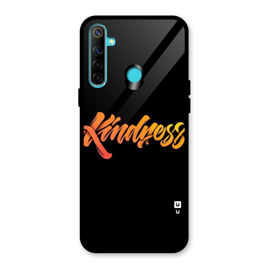 Kindness Glass Back Case for Realme 5i