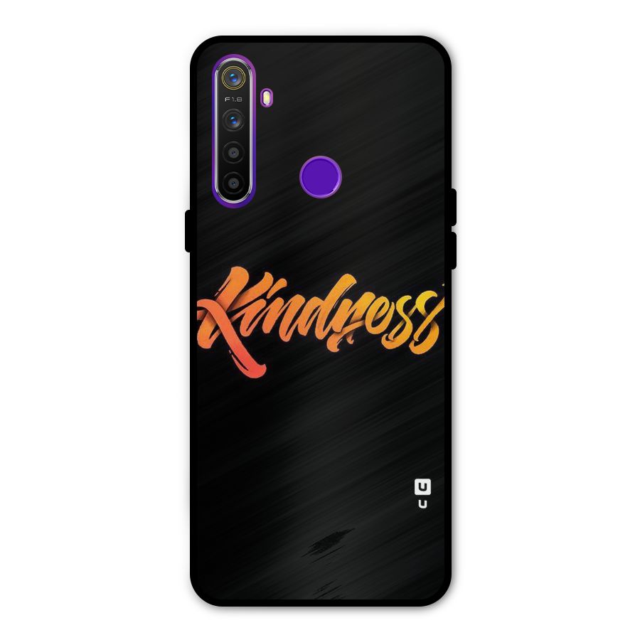 Kindness Glass Back Case for Realme 5s