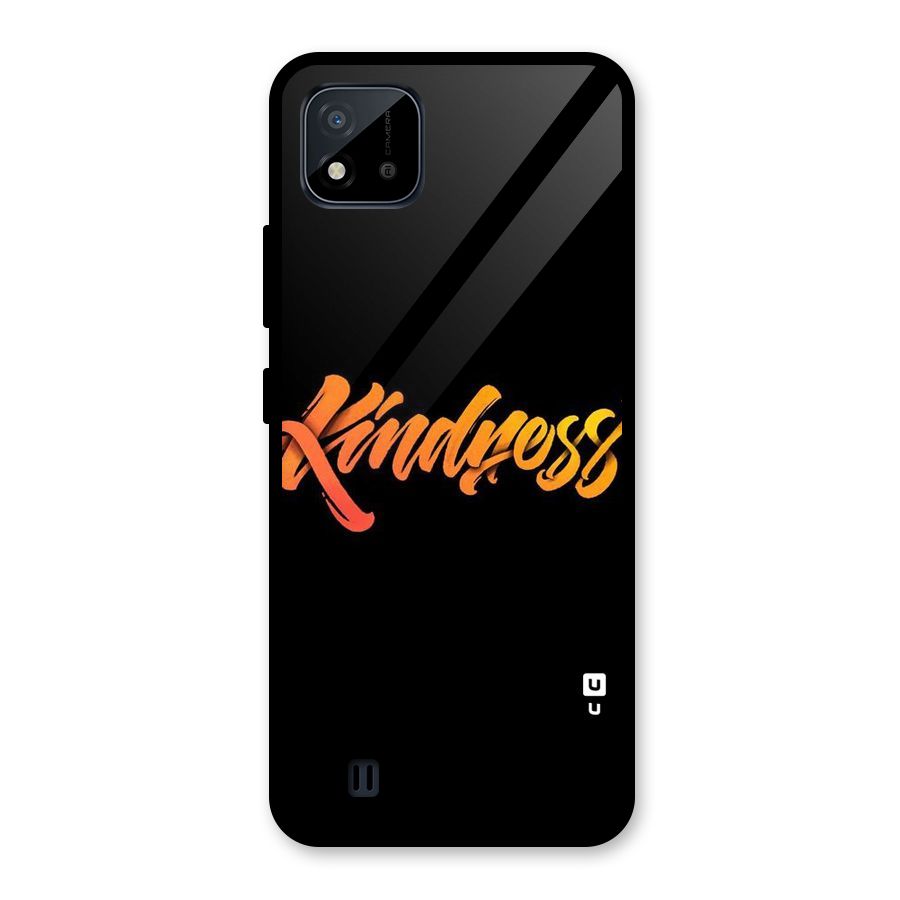 Kindness Glass Back Case for Realme C11 2021