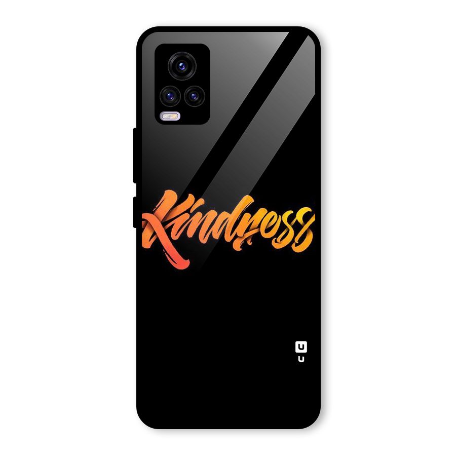 Kindness Glass Back Case for Vivo V20 2021