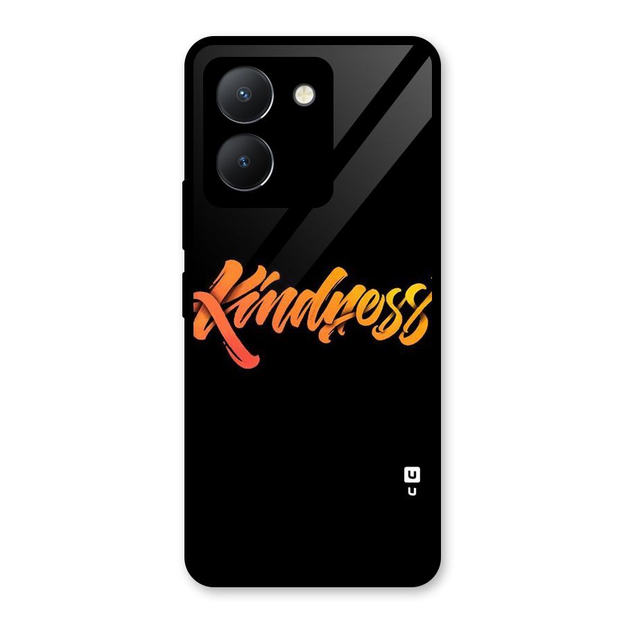 Kindness Glass Back Case for Vivo Y36