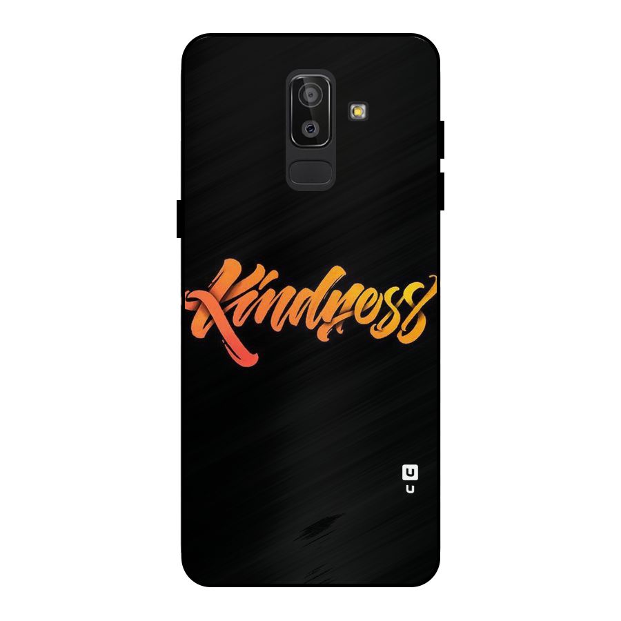Kindness Metal Back Case for Galaxy J8